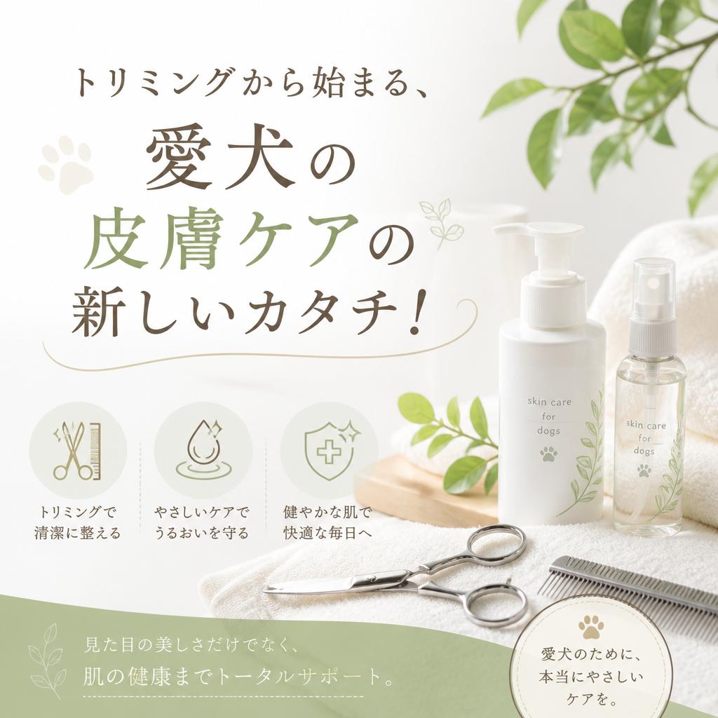 トリミングから始まる、愛犬の皮膚ケアの新しいカタチ！