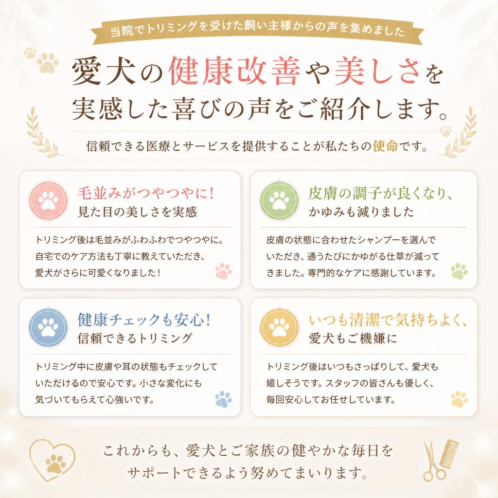 お客様の声：実績と信頼