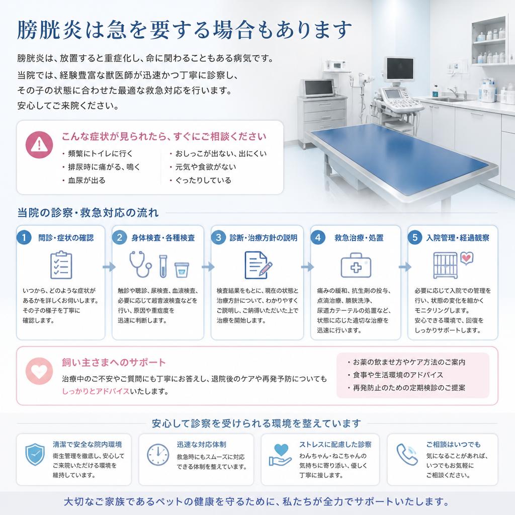 信頼できる獣医師による診察・救急対応