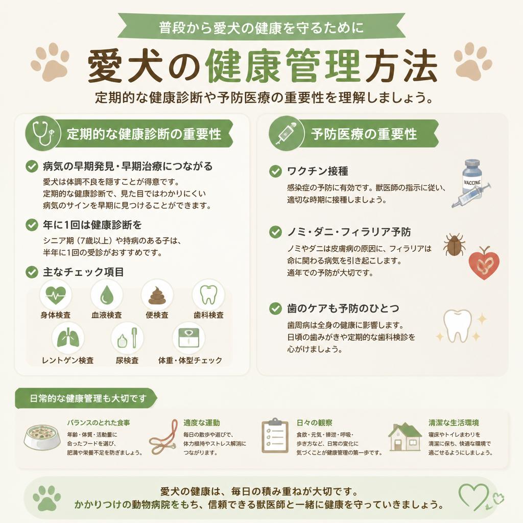 愛犬の健康管理の大切さ